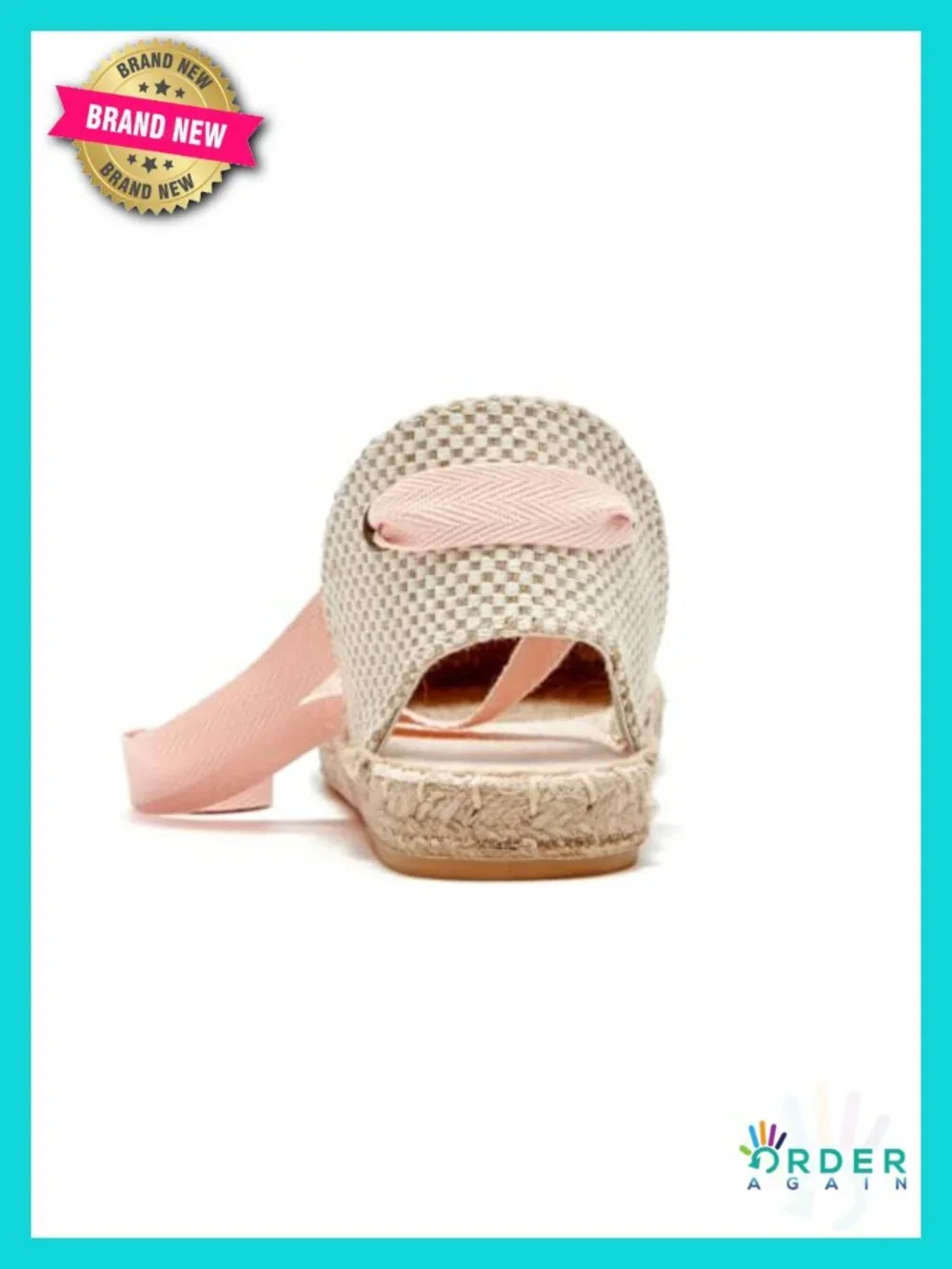 Canvas Espadrille Flat Sandals Closed Toe Ankle Wrap Lace Up Summer Dressy Shoes